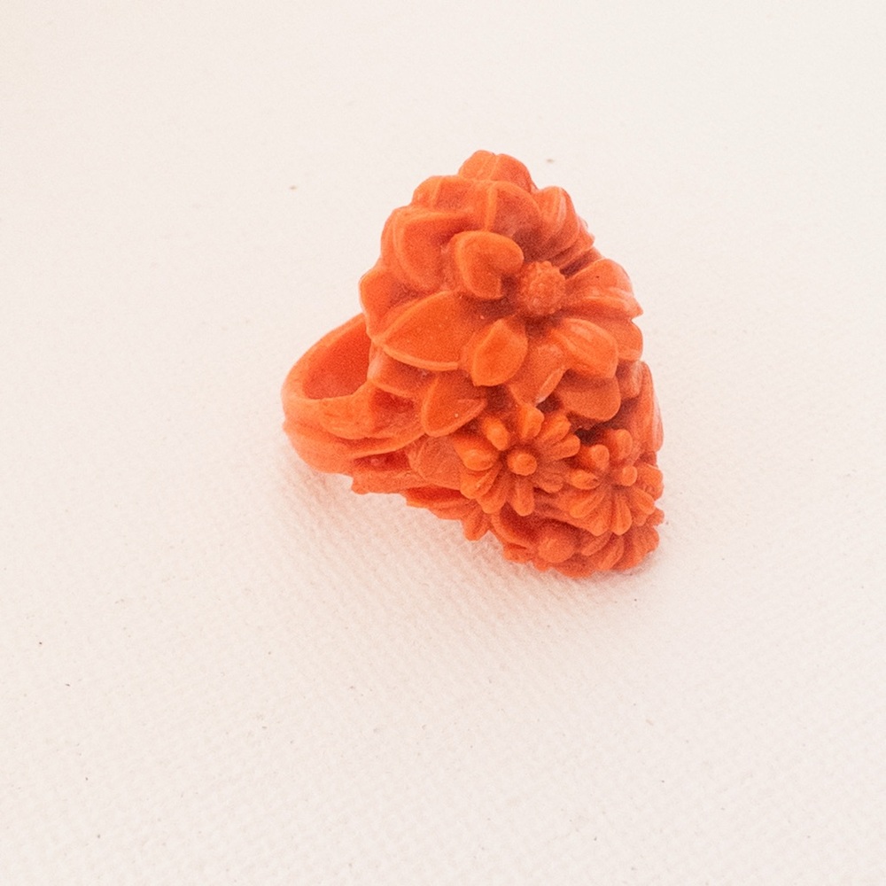 Vintage Floral Statement Ring